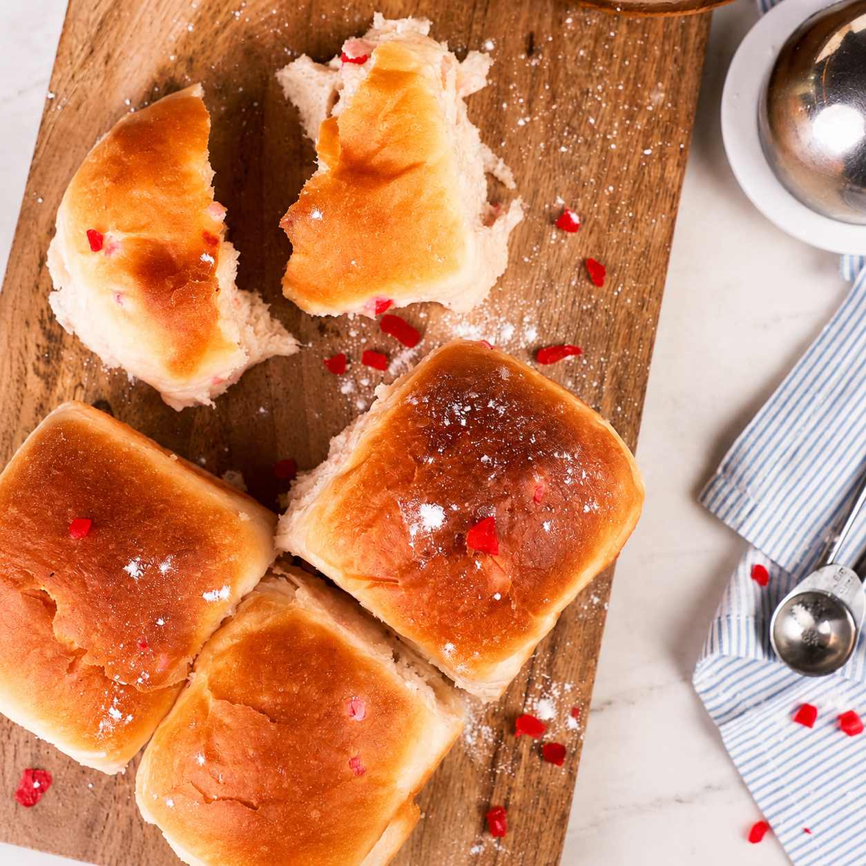 Candied Soft Brioche Buns