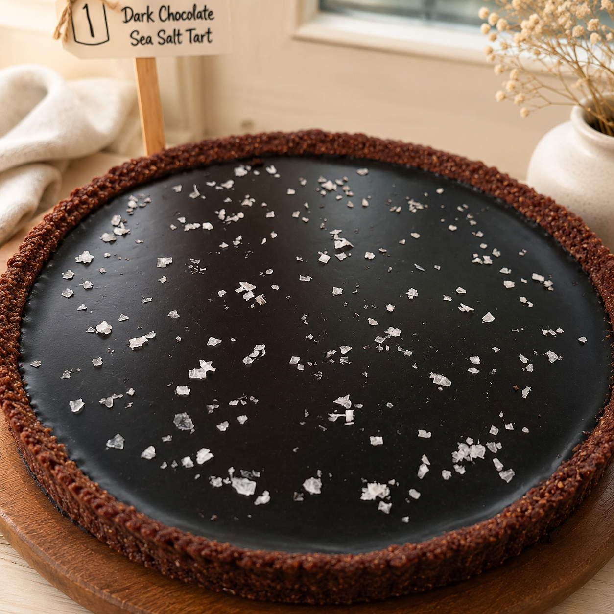 Dark Chocolate Sea Salt Tart