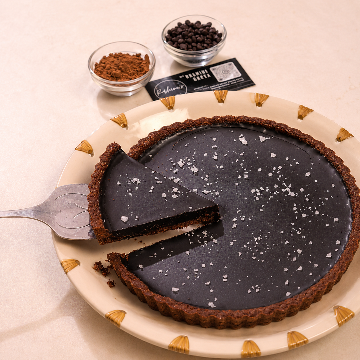 Dark Chocolate Sea Salt Tart