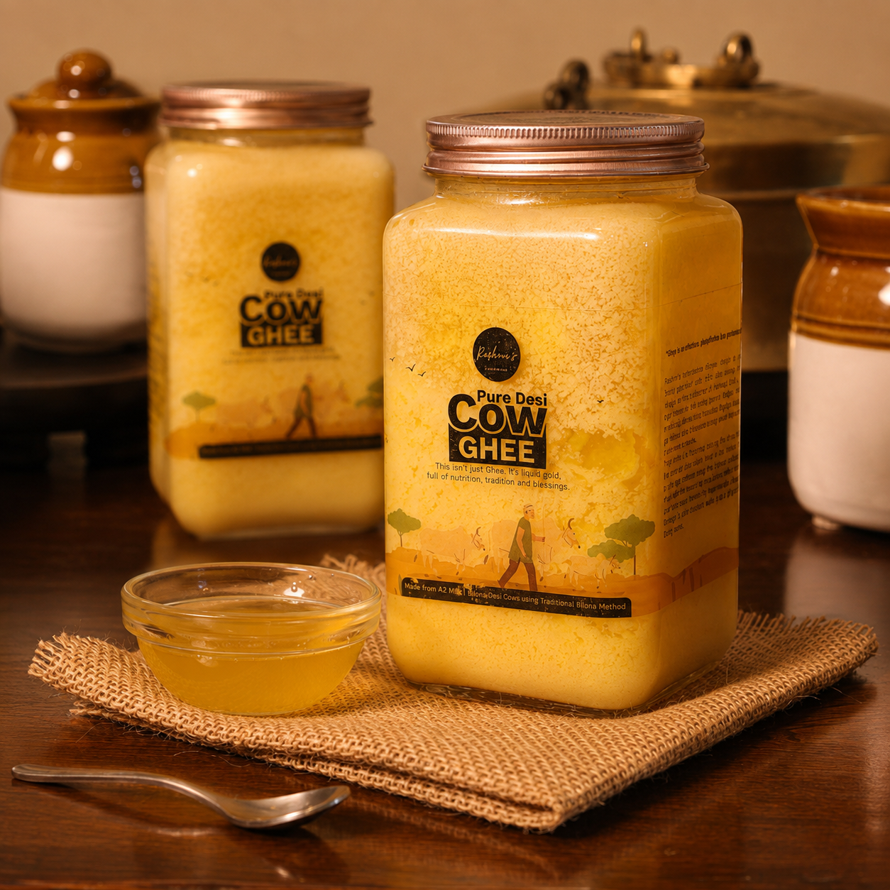 Roshini's Homemade Pure A2 Desi Cow Ghee